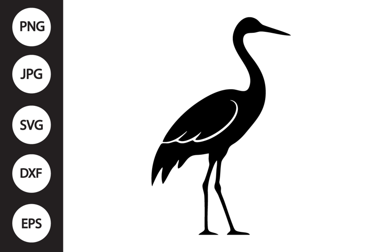 Crane Bird SVG