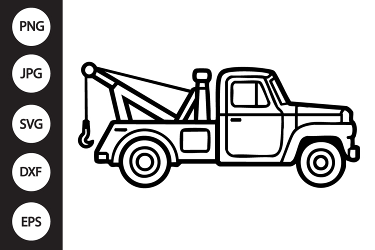  Tow Truck Clipart Image 4