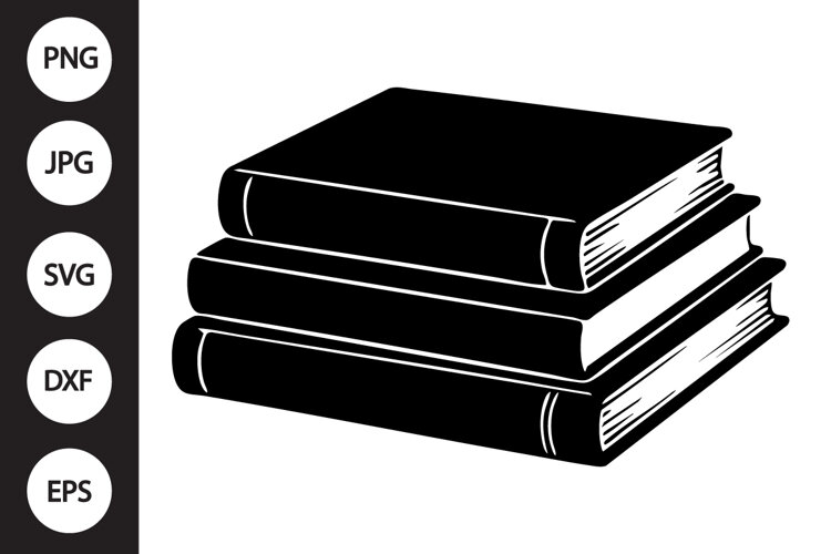 Books Stack SVG example image 1
