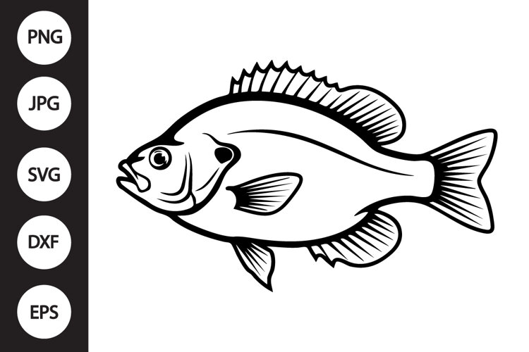 Bluegill Panfish SVG example image 1