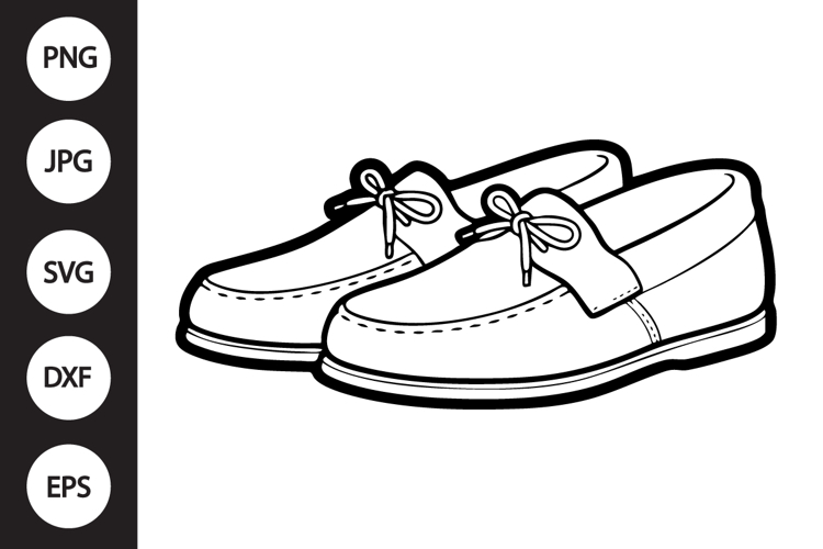 Moccasin Slippers SVG example image 1