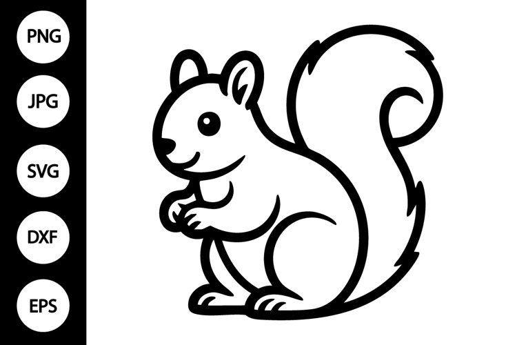 Squirrel Silhouette Image 11