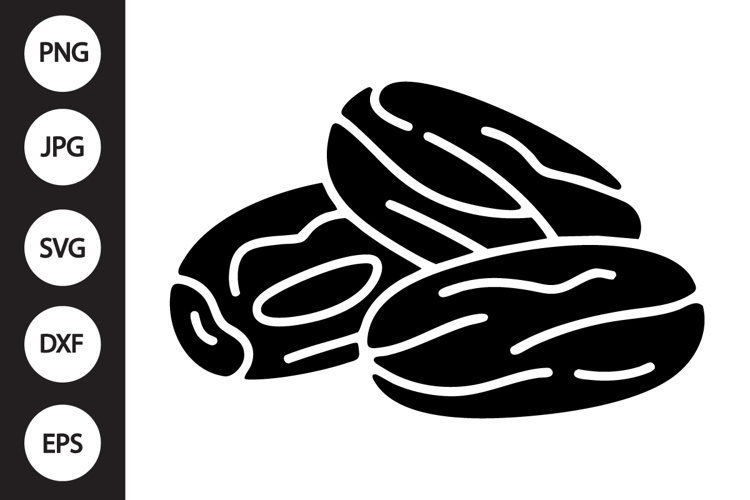 Dried Dates SVG example image 1