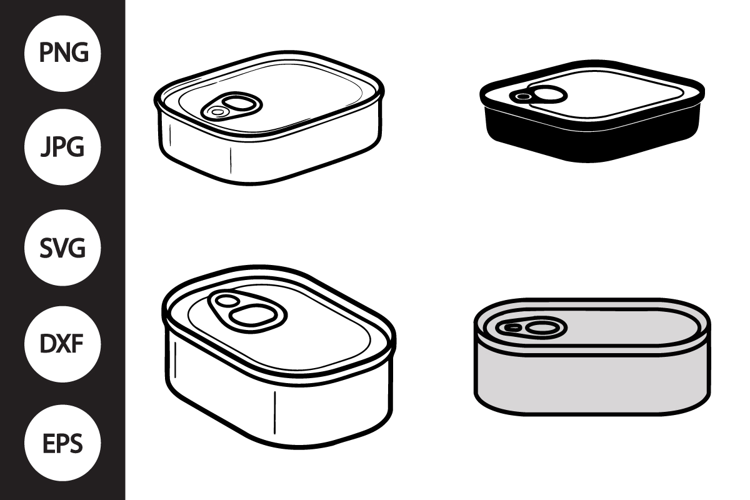 Sardine Can SVG, Sardine Can Clipart