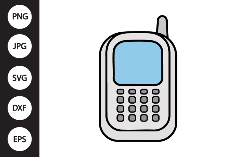 Retro Cellphone SVG