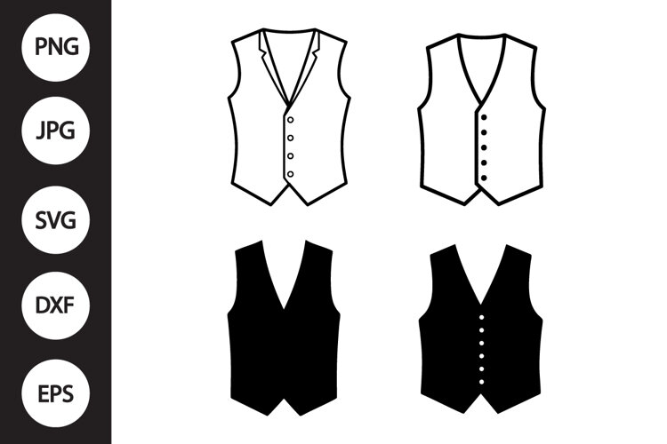 Waistcoat SVG, Waistcoat Clipart example image 1