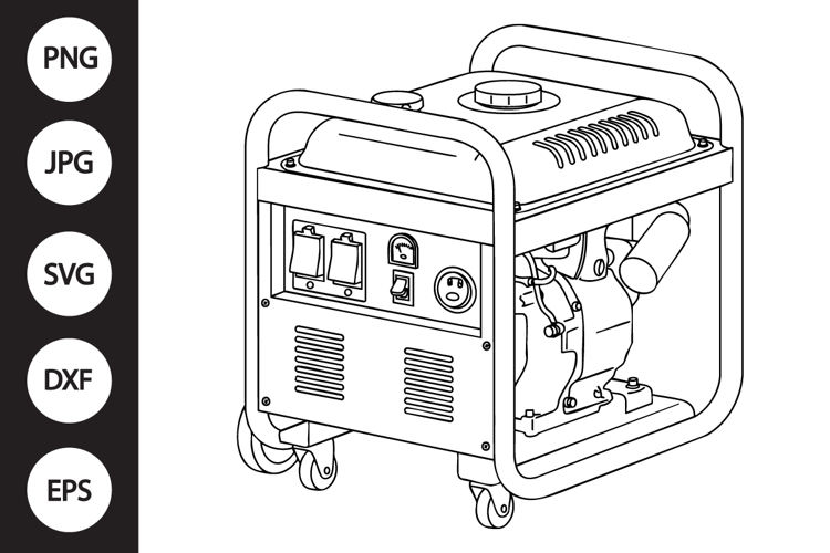 Portable Generator SVG