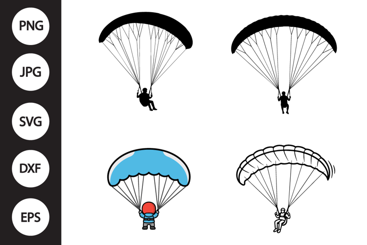 Paragliding SVG, Paragliding Clipart