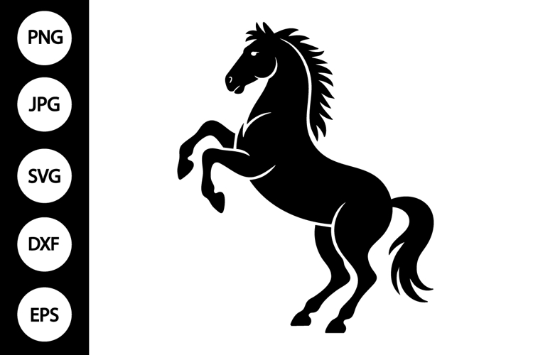 Rearing Horse Silhouette SVG
