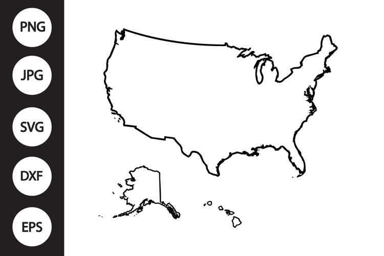 Usa Map Clipart Image 3