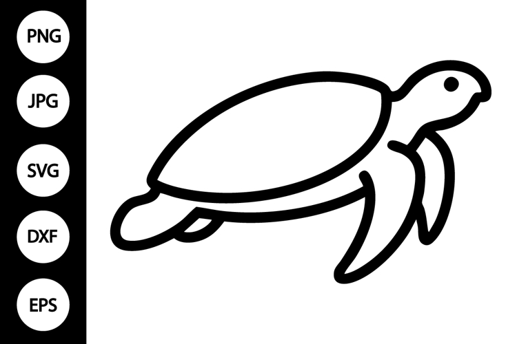 Turtle Silhouette Image 6