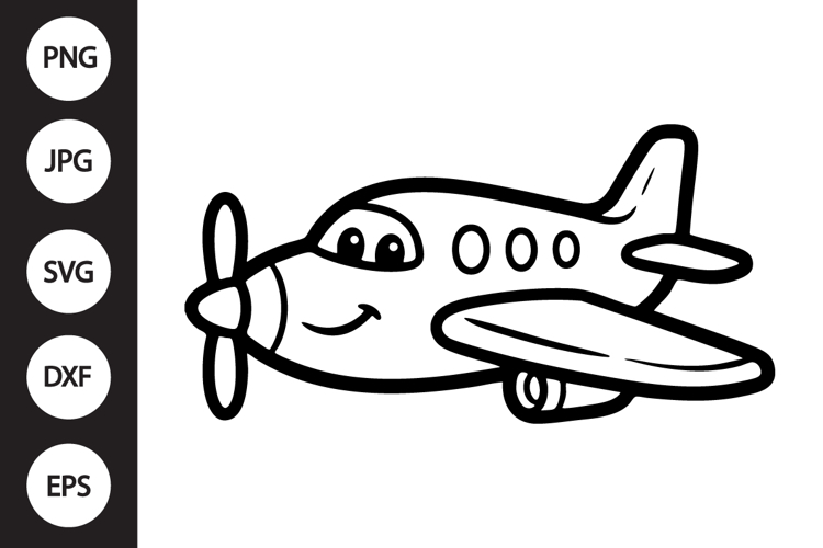 Cartoon Airplane Clipart Image 3