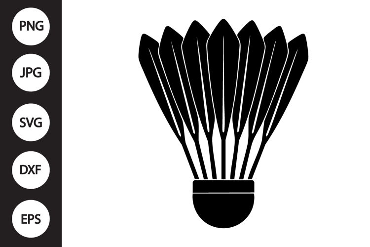 Badminton Shuttlecock SVG example image 1