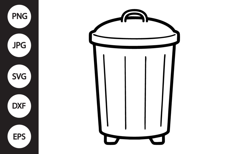Trash Can Clipart Image 3
