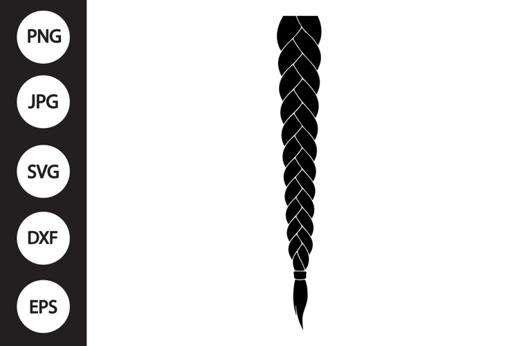 Hair Braided SVG