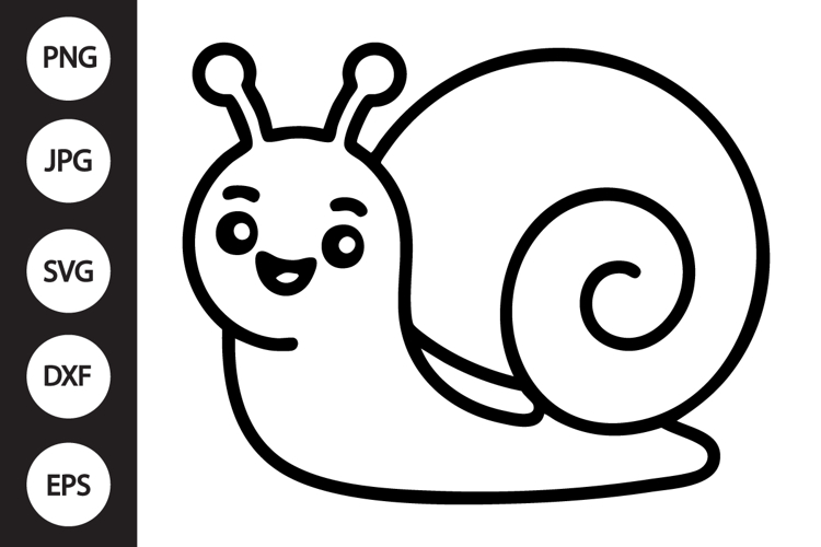 Snail Silhouette Image 17
