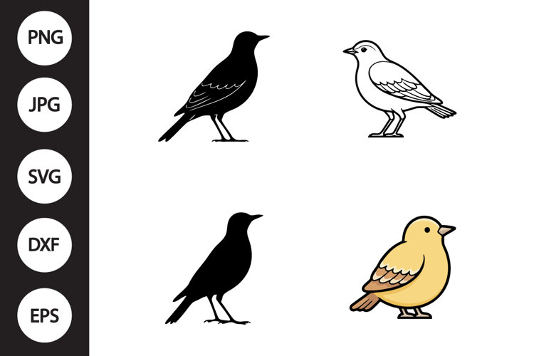 Lark Bird SVG, Lark Bird Clipart example image 1