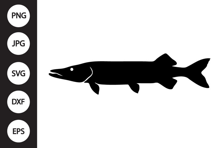 Muskellunge Fish SVG example image 1