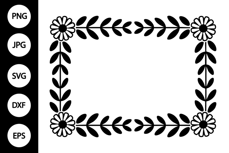 Floral Frame SVG Image 5