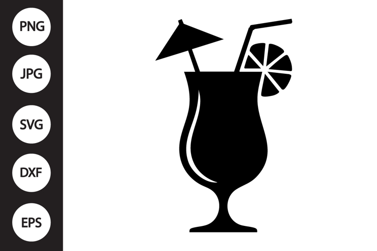 Tropical Cocktail Glass SVG