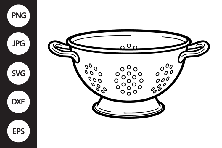 Kitchen Colander SVG