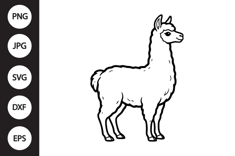 Cute Llama SVG