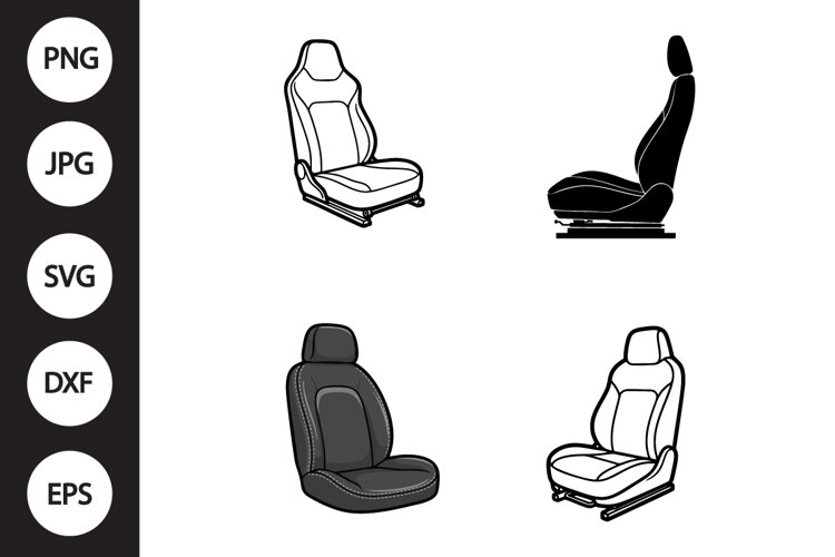 Car Seat SVG, Car Seat Clipart example image 1