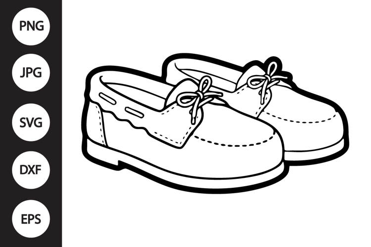 Moccasin Slippers SVG example image 1