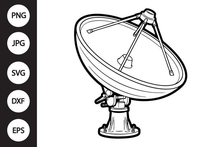Satellite Antenna SVG example image 1
