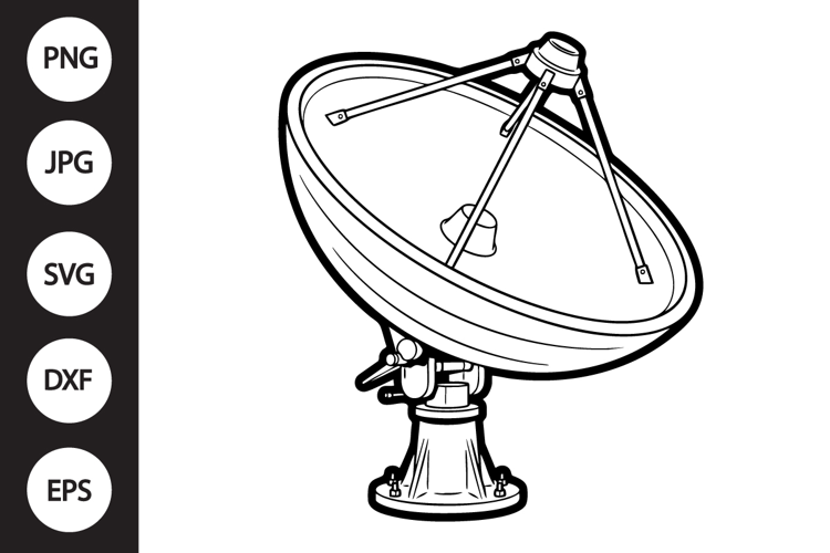 Satellite Antenna SVG