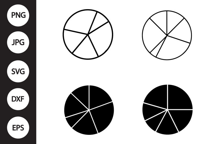 Pie Chart SVG, Pie Chart Clipart example image 1
