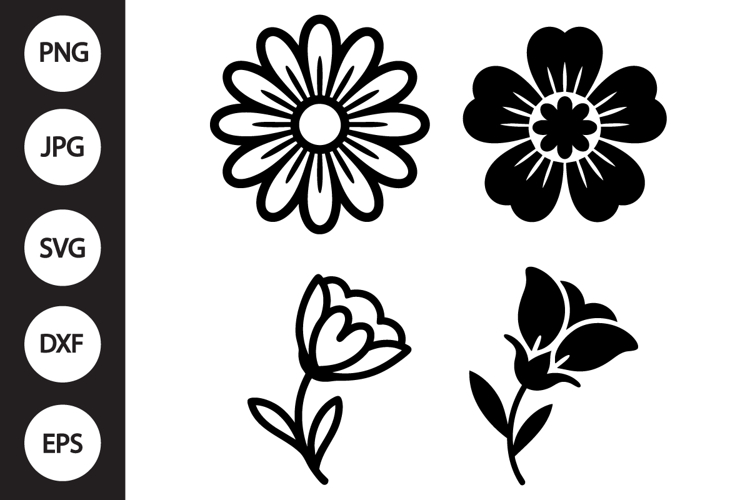 Flower Outline Clipart Image 13