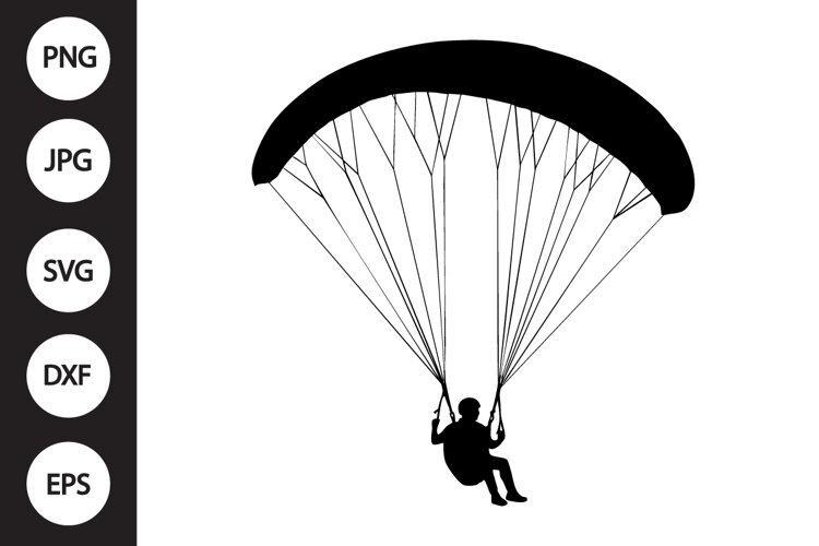 Paragliding SVG example image 1