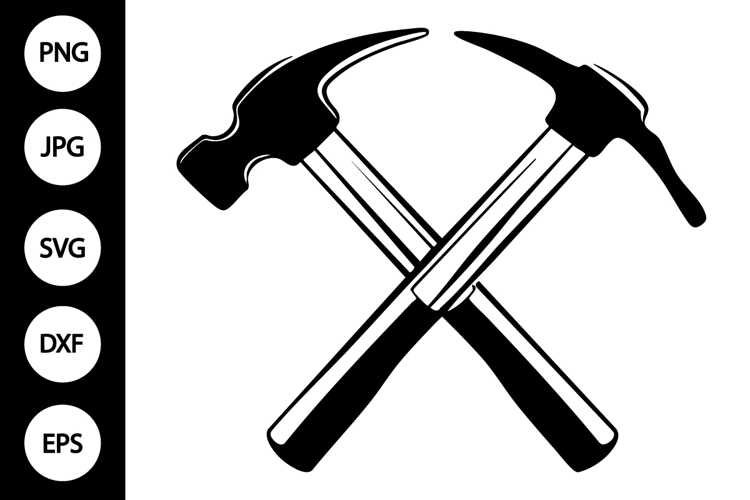 Crossed Hammer and Pick SVG