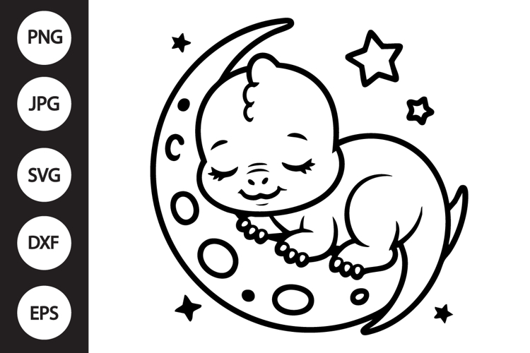 Baby Dinosaur SVGs Image 23