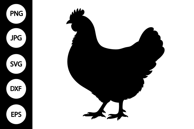 Chicken Silhouette SVGs Image 6