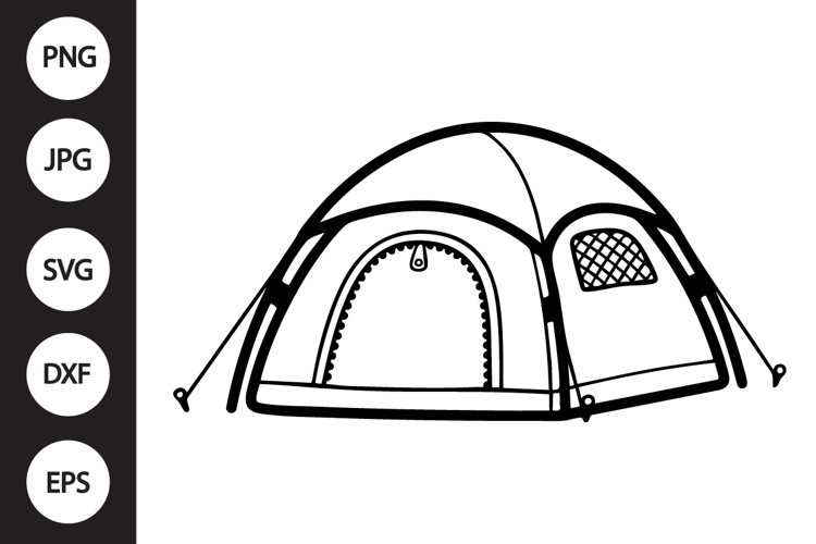 Camping Tent SVG example image 1