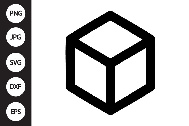 Cube Shape SVG example image 1