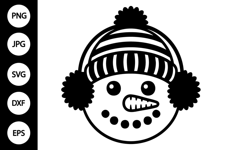 Silhouette Snowman Svg Image 12