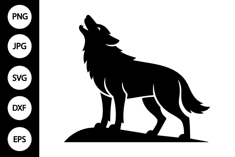 Howling Wolf SVGs Image 3