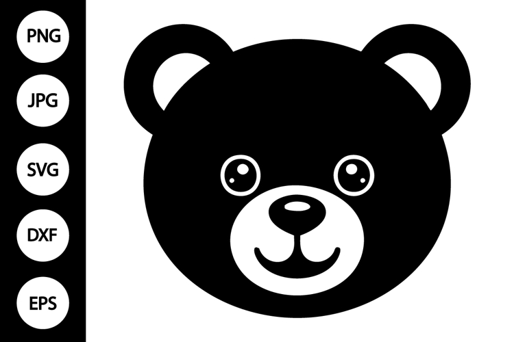 Bear Face Clipart Image 11