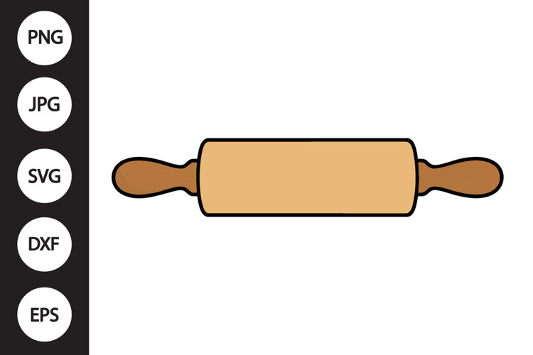 Rolling Pin SVG example image 1