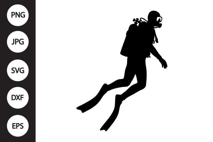 Diver SVG example image 1