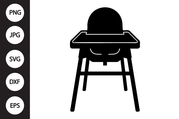 Kids High Chair SVG example image 1