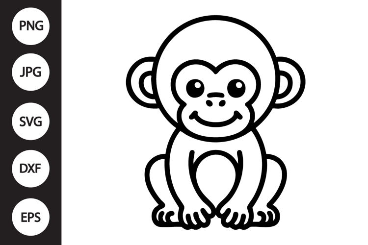 Monkey Svg Image 15