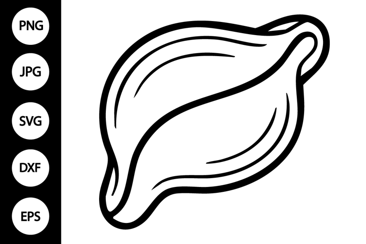 Seashell Outline SVG