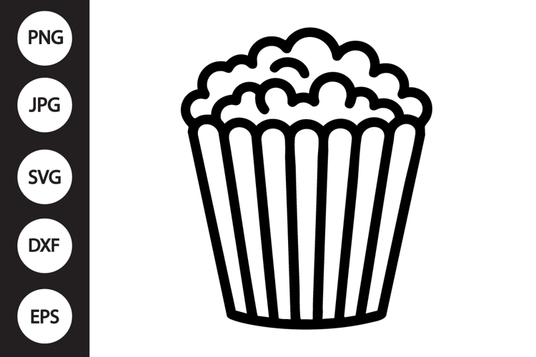 Popcorn Svg Image 16
