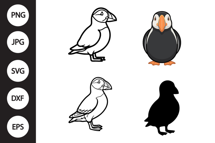 Icelandic Puffin SVG, Icelandic Puffin Clipart