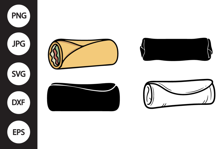 Burrito SVG, Burrito Clipart