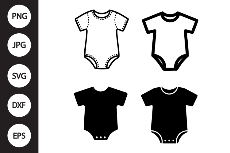 Baby Bodysuit SVG, Baby Bodysuit Clipart